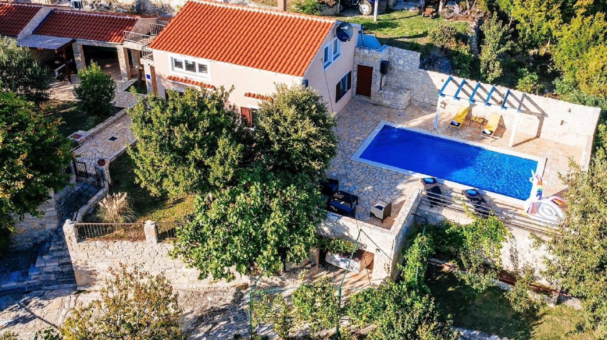 My Dalmatia - Holiday Home Korlat With Private Pool Бенковац Экстерьер фото