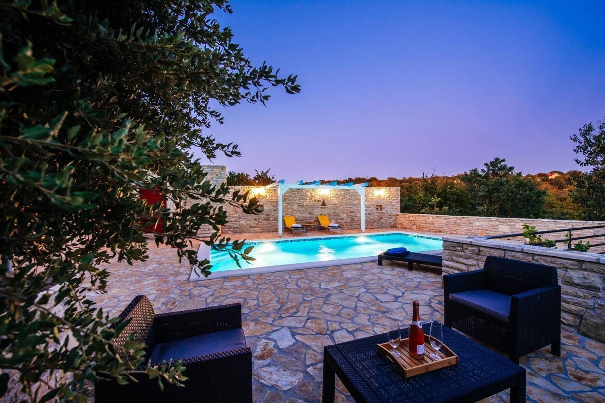 My Dalmatia - Holiday Home Korlat With Private Pool Бенковац Экстерьер фото