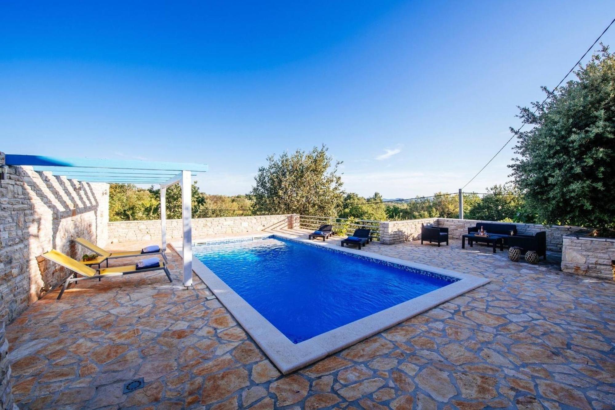 My Dalmatia - Holiday Home Korlat With Private Pool Бенковац Экстерьер фото
