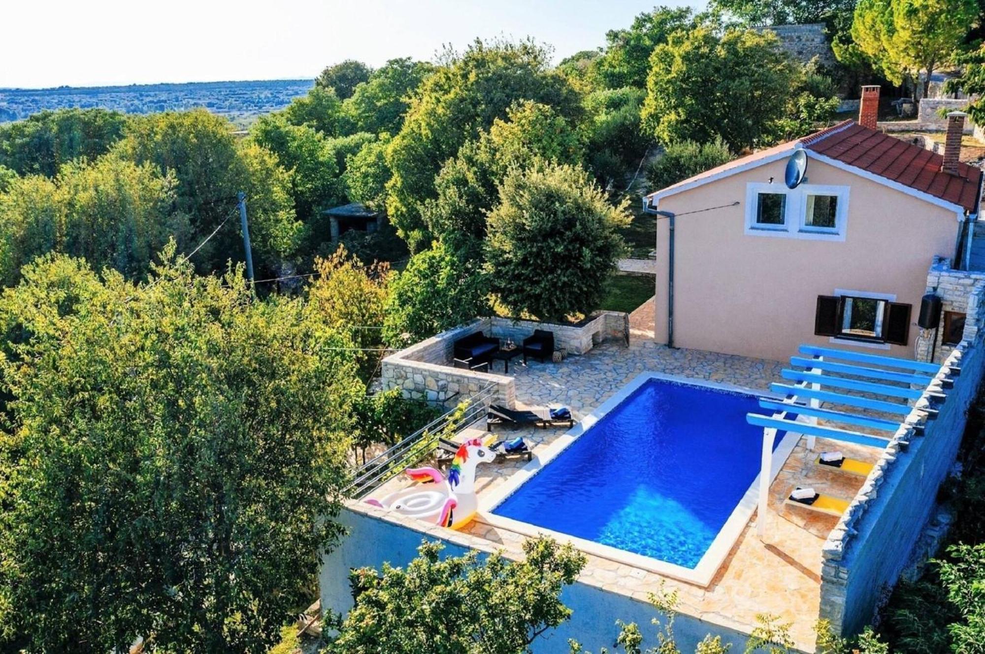 My Dalmatia - Holiday Home Korlat With Private Pool Бенковац Экстерьер фото