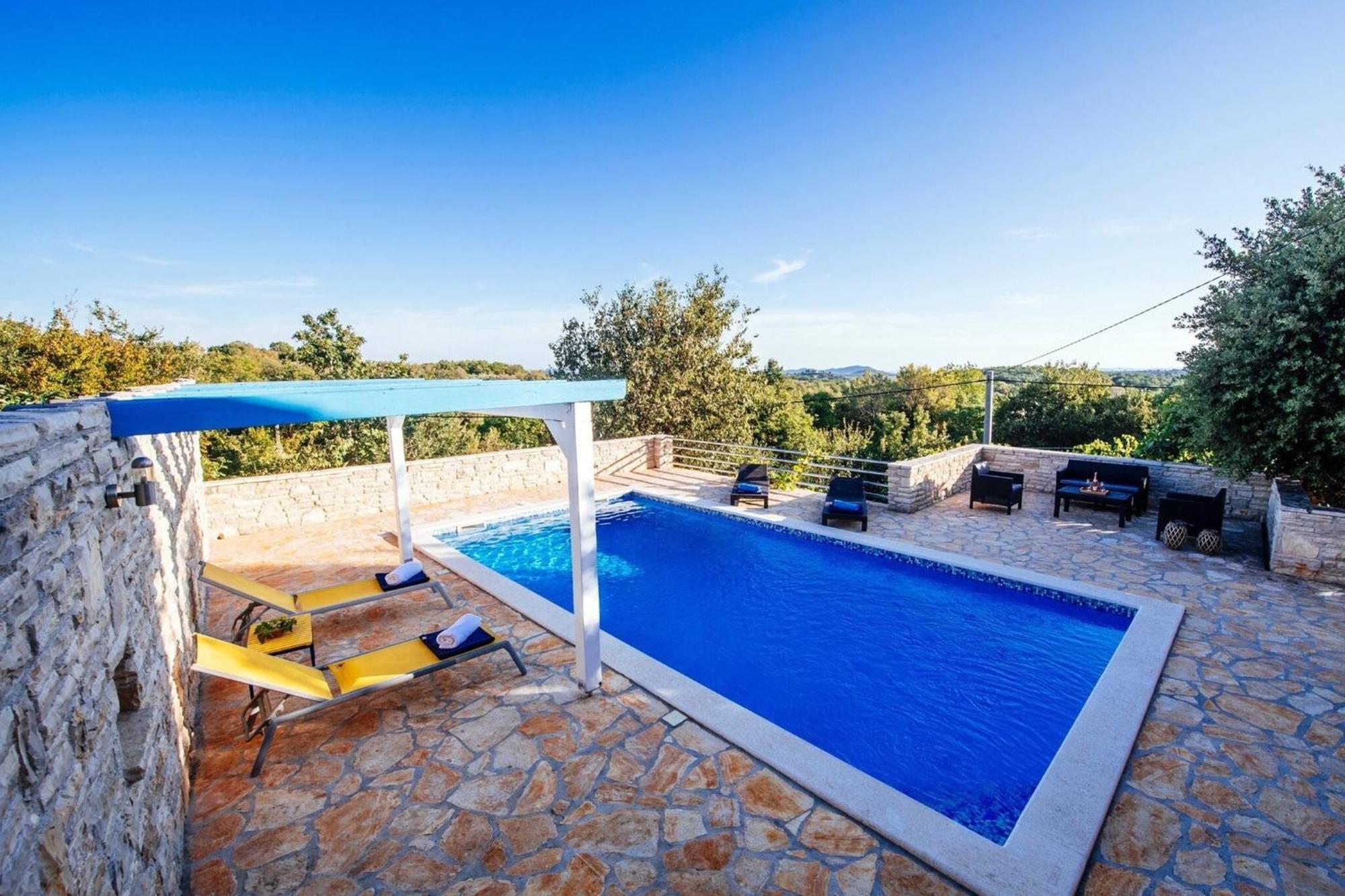My Dalmatia - Holiday Home Korlat With Private Pool Бенковац Экстерьер фото